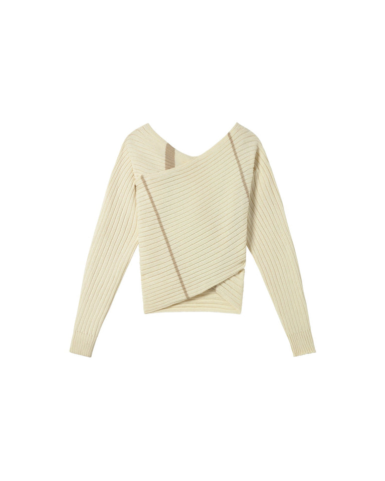 Jersey rayas crudo punto Adele sostenible - silueta 3