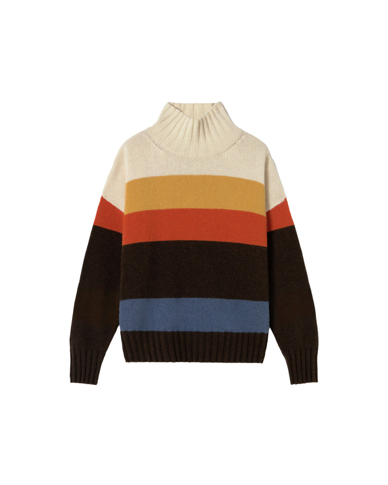 Jersey oversize lana rayas Imogen sostenible silueta - 1