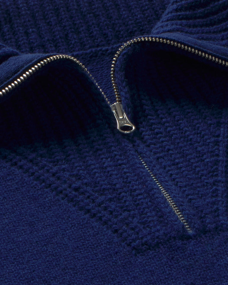 Jersey lana azul Tanit sostenible silueta - 2