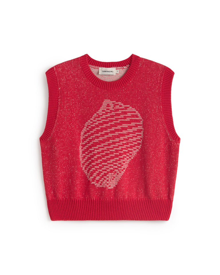 Chaleco punto shell Aria sostenible silueta - 1