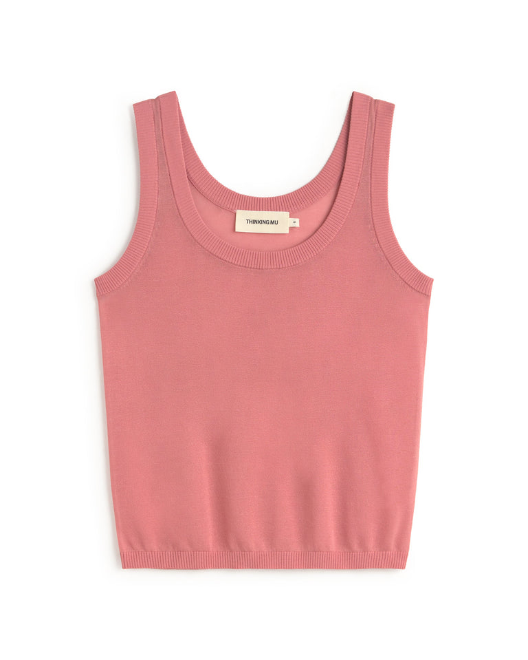 Top punto rosa semitransparente Nocta sostenible silueta - 1