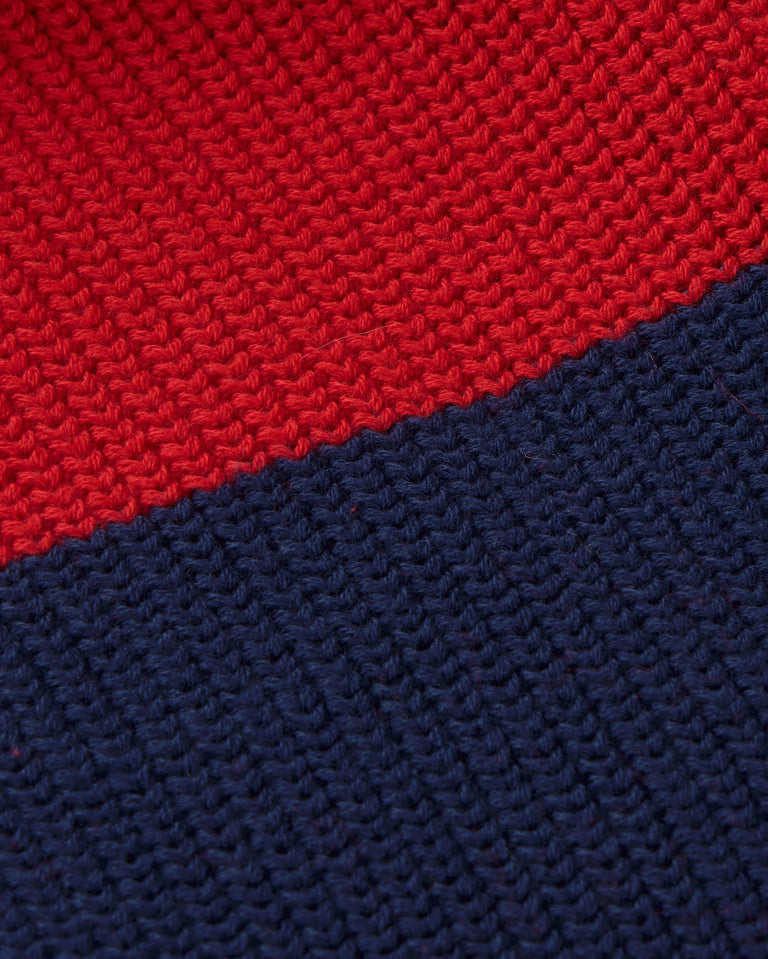Jersey rojo algodón orgánico Carmen sostenible silueta - 2