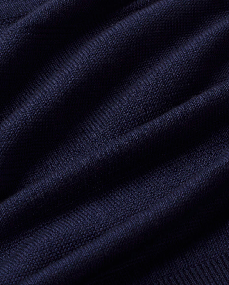 Jersey rayas semitransparente navy Raven sostenible silueta - 2