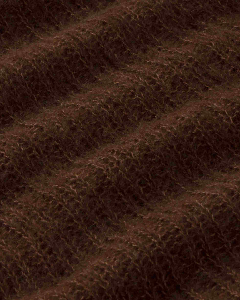 Jersey lana alpaca marrón transparente Amal sostenible silueta - 2
