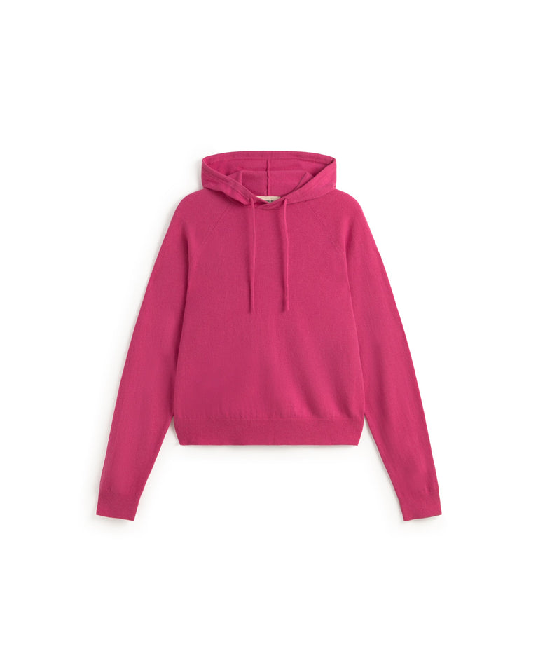 Hoodie lana merino Noura sostenible silueta - 1