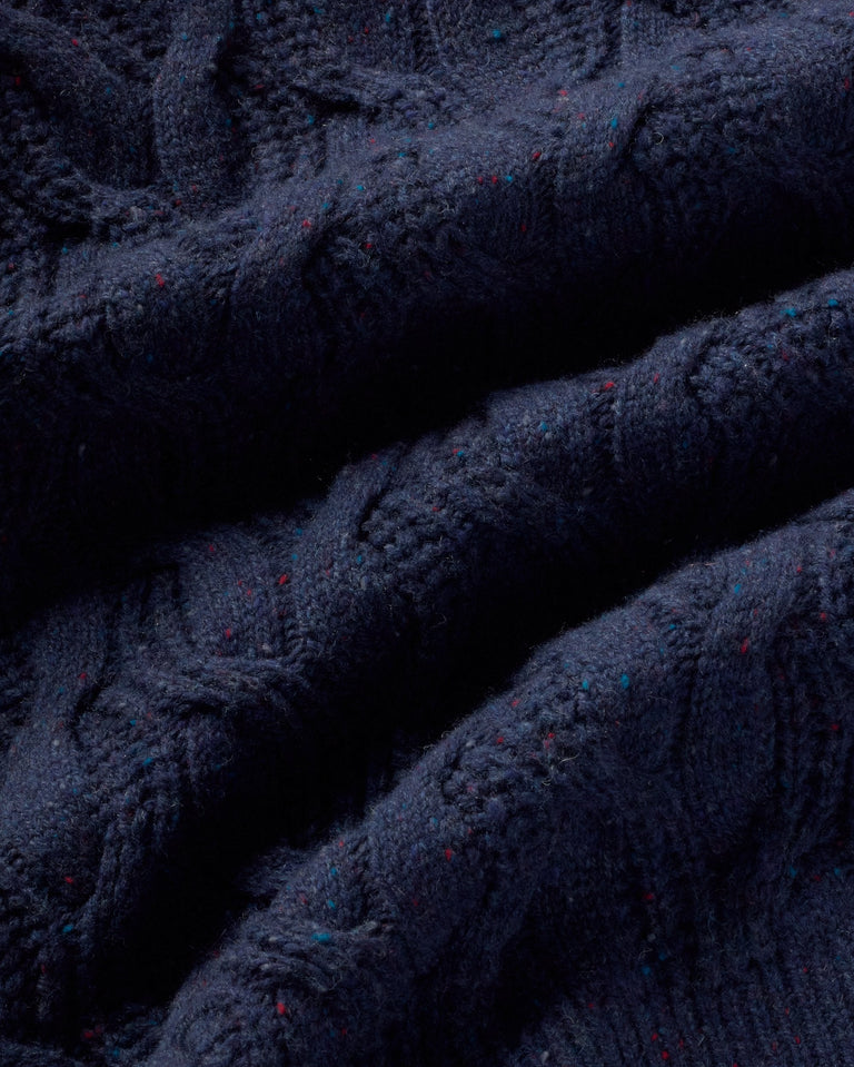 Jersey lana merino azul Carmen sostenible silueta - 2
