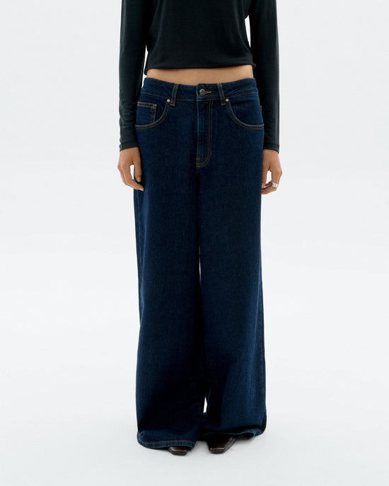 Jeans wide leg dark navy Hedda sostenible - 1