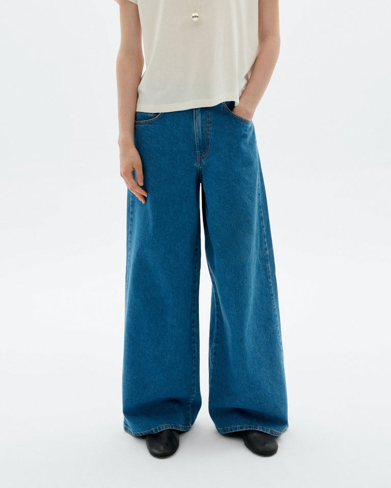 Jeans wide leg classic blue Hedda sostenible - 1