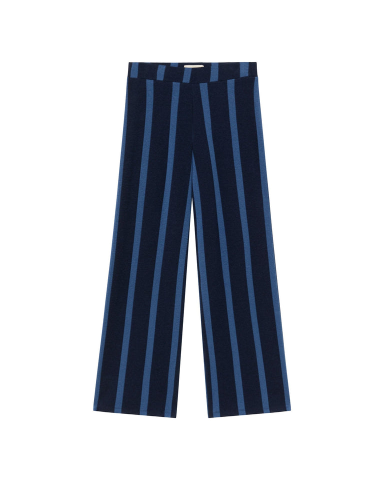 Pantalón navy rayas Betty sostenible - silueta 1