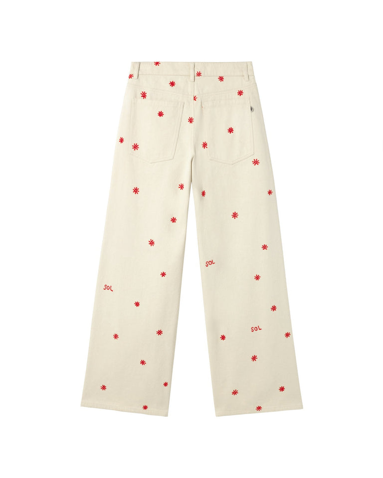 Pantalón crudo sol chain Hedda sostenible - silueta 3