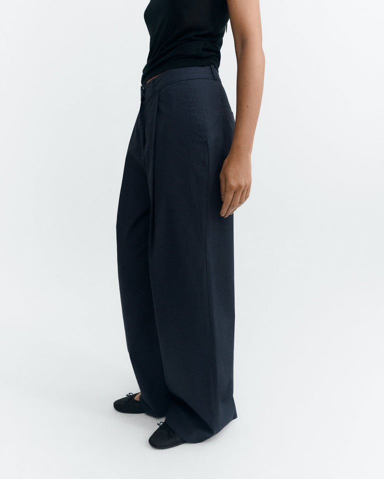 Pantalón wide leg azul Patty sostenible - 3