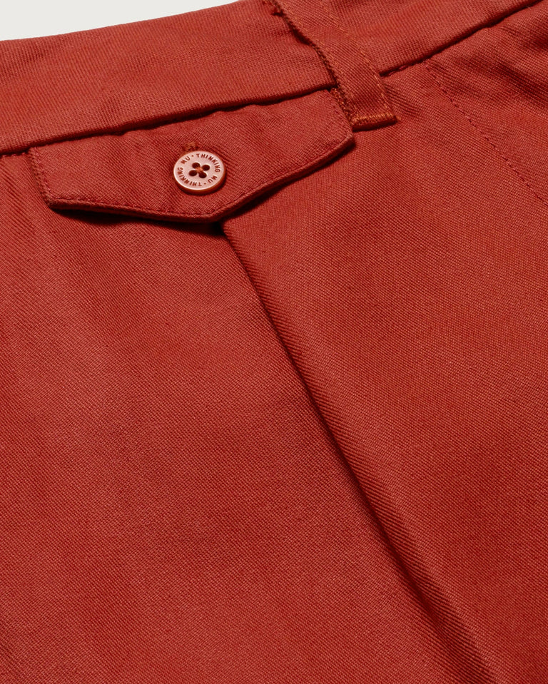 Pantalón rojo hemp Pat sostenible - silueta 4