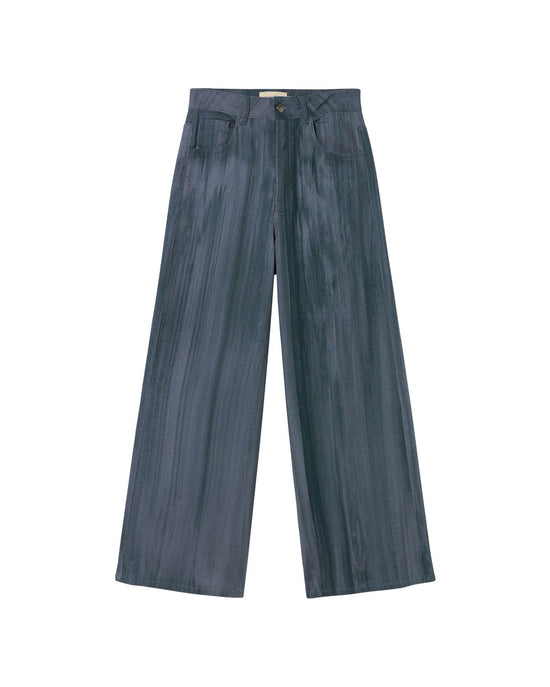 Pantalón wide leg azul ombre Hedda sostenible silueta - 1