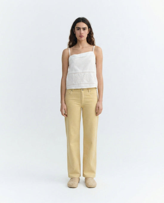 Pantalón tiro bajo rayas amarillo Kettan -  sostenible - 1.1
