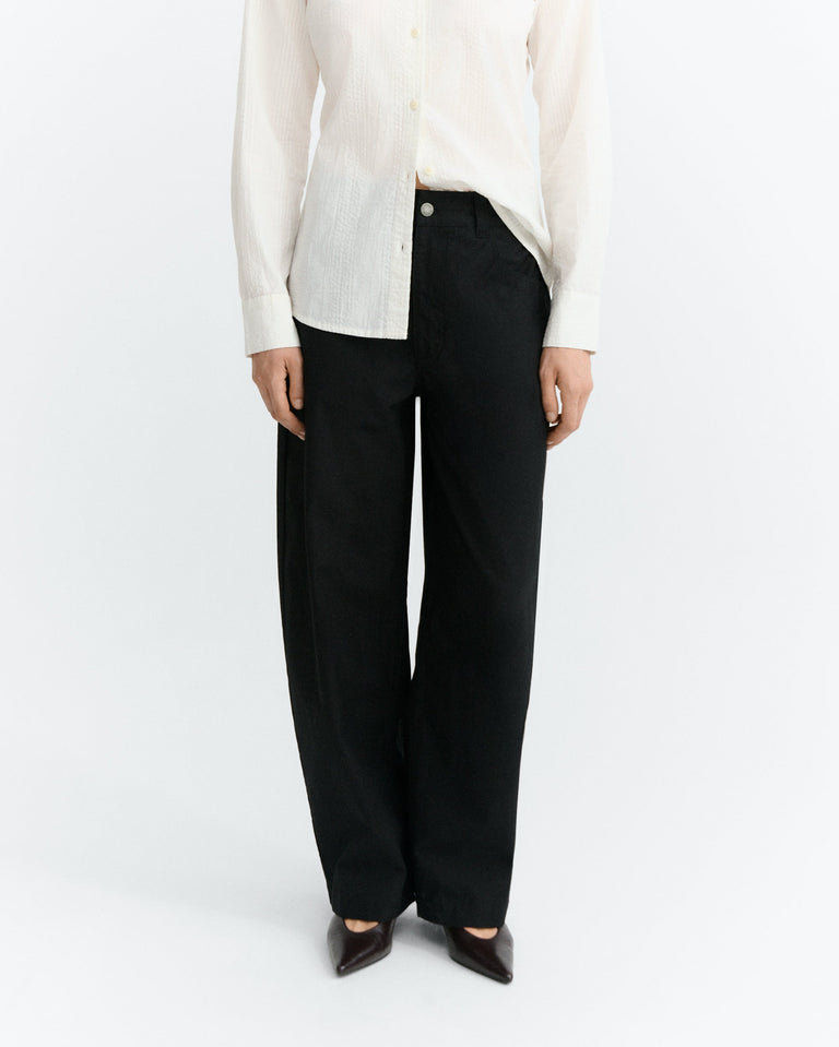 Pantalón barrel negro Marissa sostenible - 3