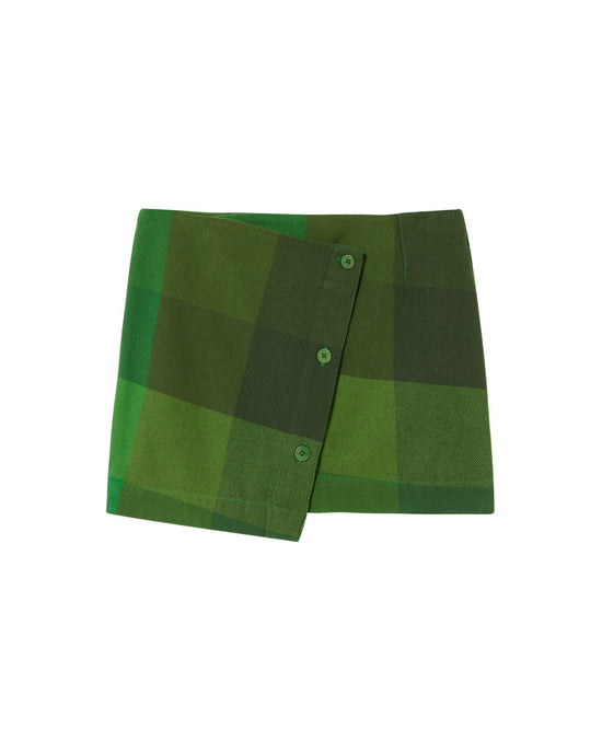 Falda verde central blanket Iggy sostenible - silueta 1