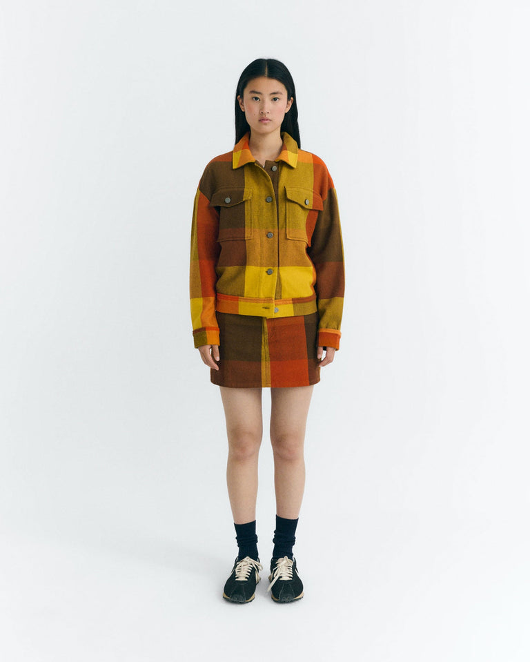 Falda mini cuadros Kimmy sostenible - 2