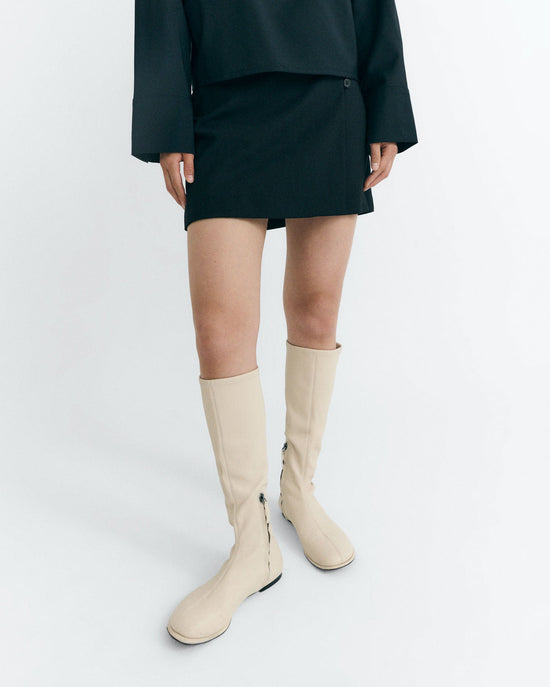 Falda mini lana fina Tania sostenible - 1