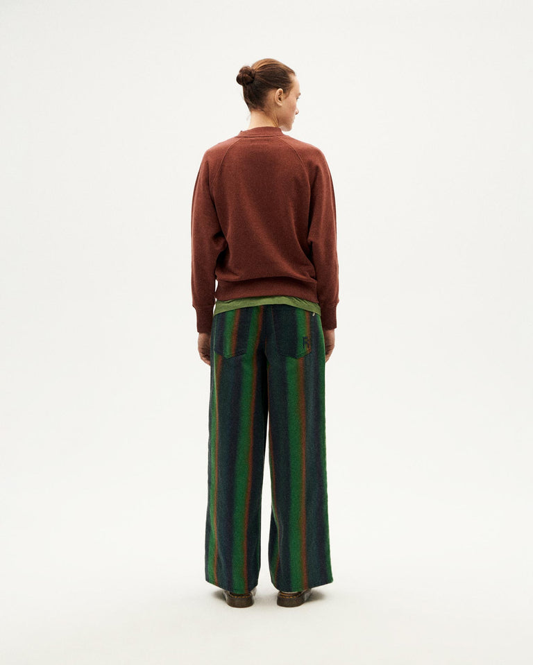 Sudadera marrón Here comes the sun Fantine sostenible-4