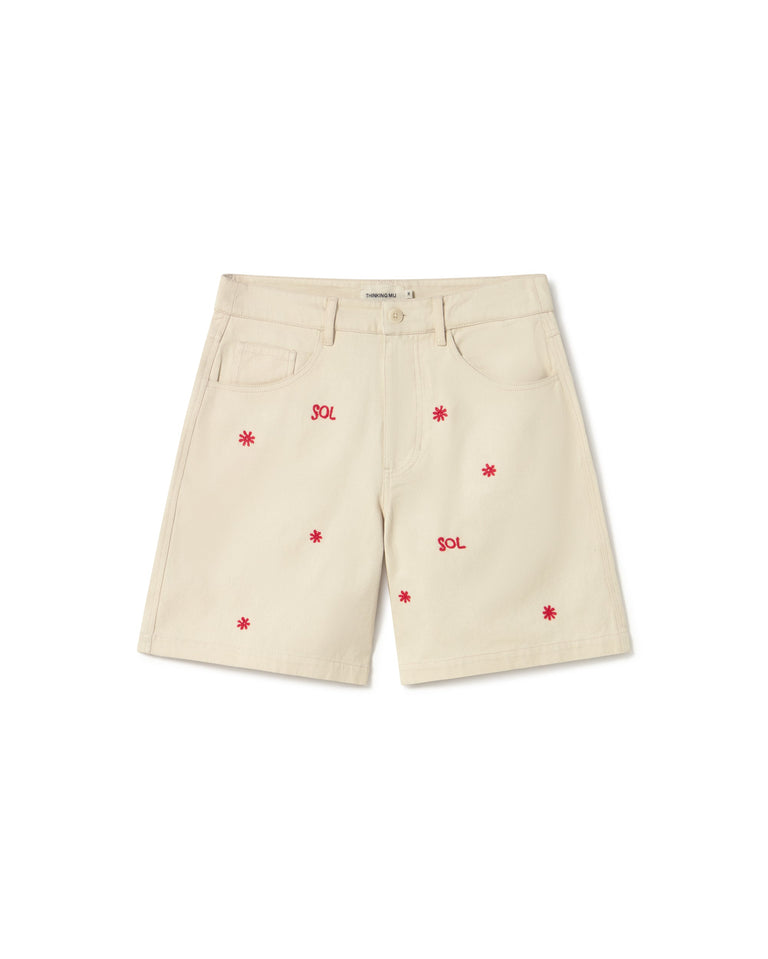 Short crudo sol chain Luisa sostenible - silueta 1