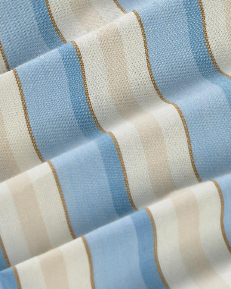 Shorts rayas azul Ger sostenible silueta - 2