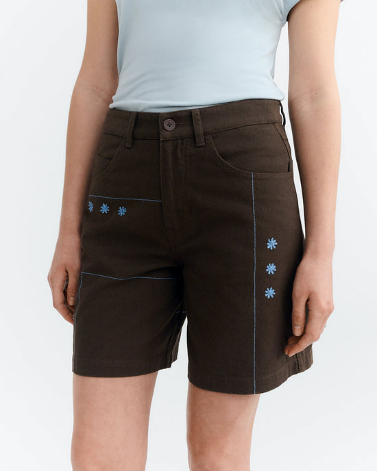 Shorts bordado a mano sole mio Luisa sostenible - 3