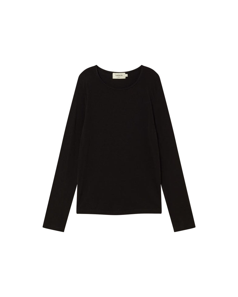 Top negro cachemire Brisa sostenible - silueta 6