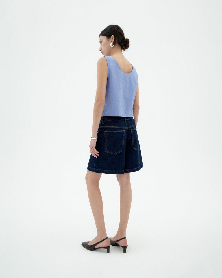 Top azul Justine sostenible-5