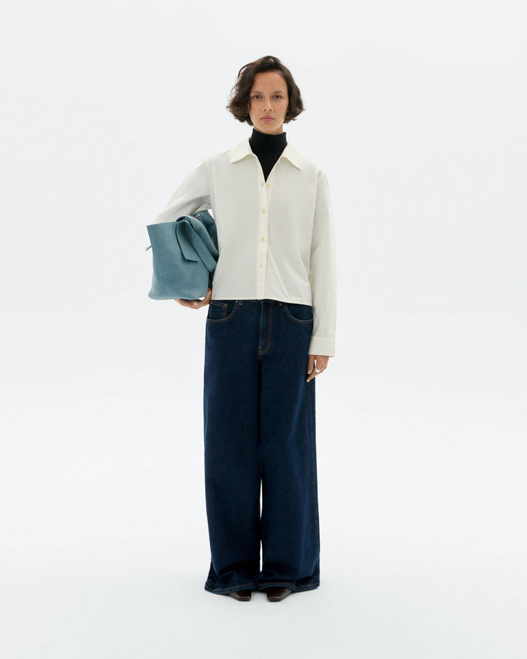 Top cuello alto negro hemp Aine sostenible - 2