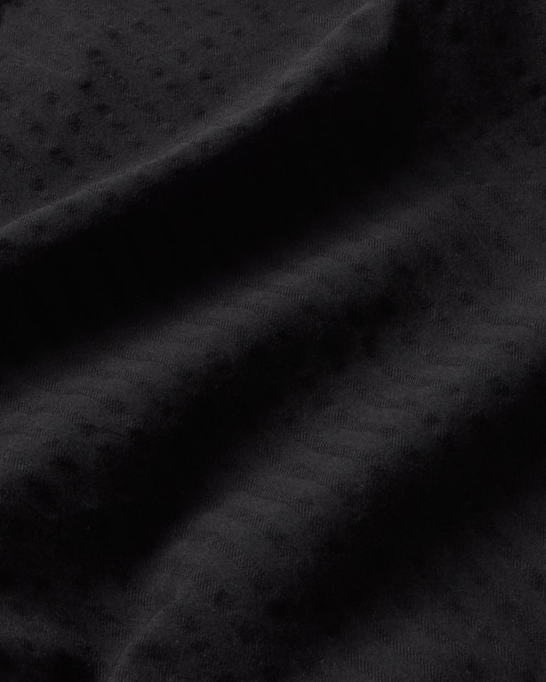 Top negro seersucker Florence sostenible - silueta 2