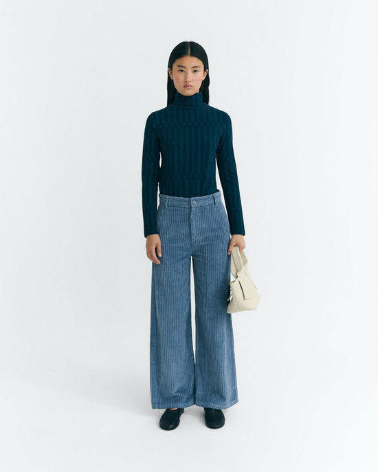 Top rayas azul esque Ellen sostenible - 2