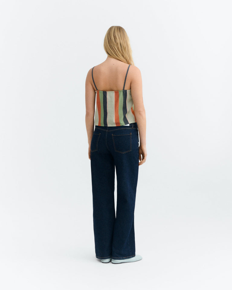 Top estampado rayas multicolor Raida sostenible - 4