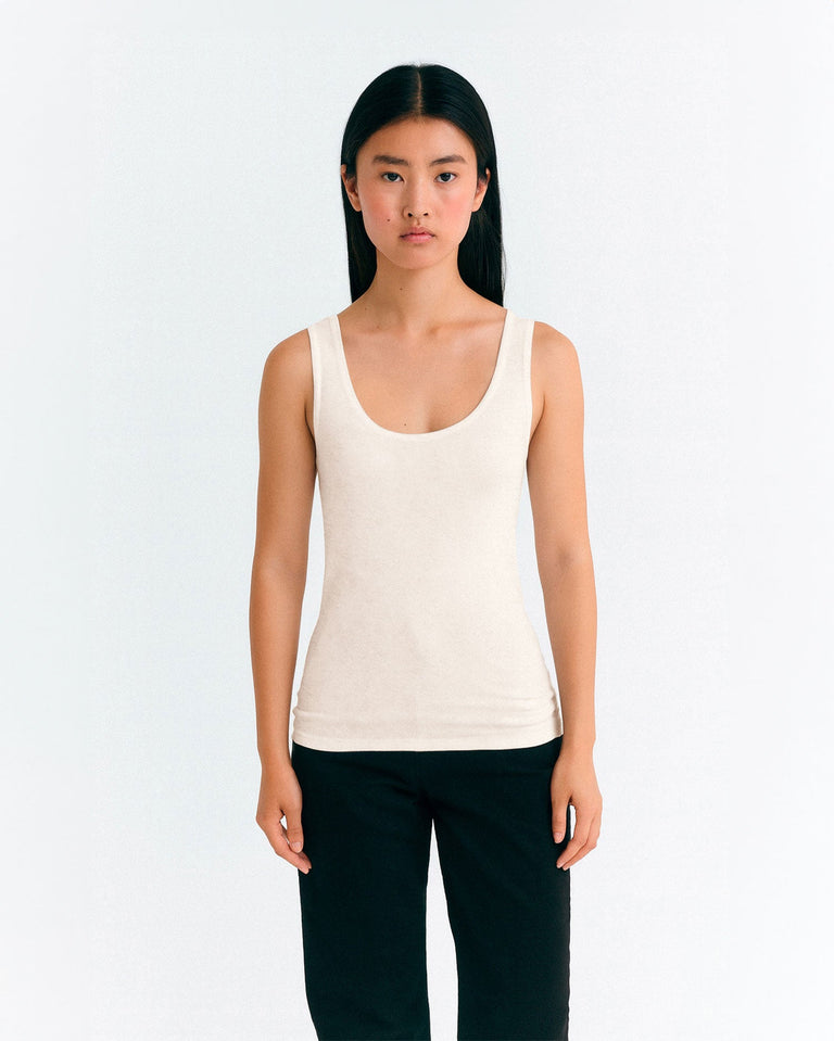 Tank top crudo cashmere Silma - 1