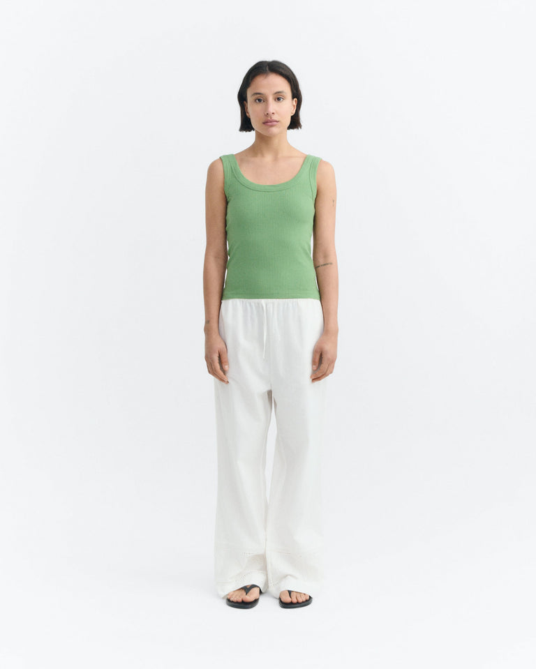 Top rib verde Julia sostenible - 1