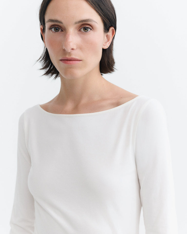 Top blanco Giulia sostenible - 3