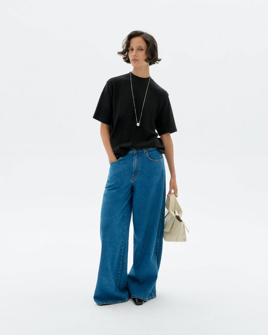 Camiseta negra hemp Aidin sostenible - 2