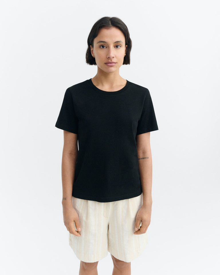 Camiseta negra Ida sostenible - 2