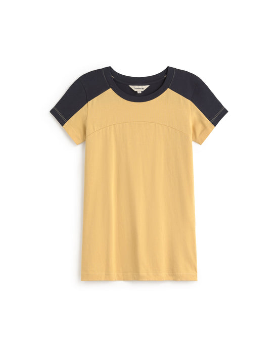 Camiseta slim amarilla Selma sostenible silueta - 1