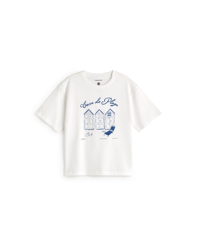 Camiseta oversize casa de playa Lena sostenible silueta - 1