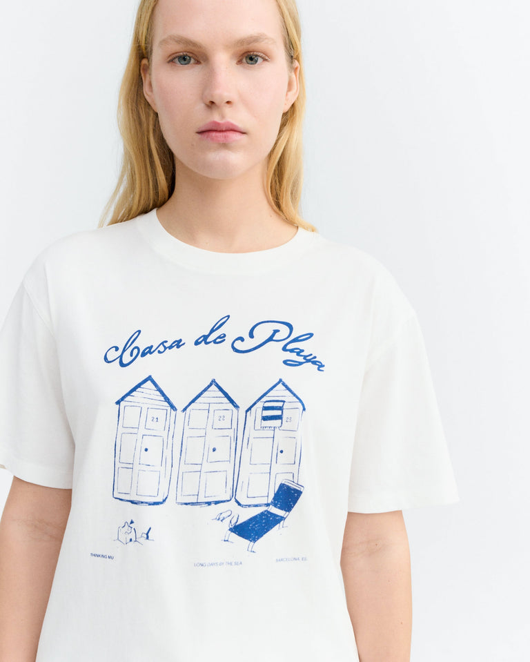 Camiseta oversize casa de playa Lena sostenible - 3