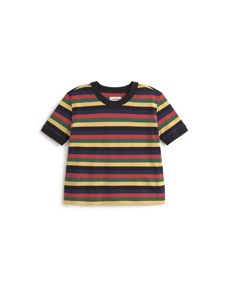 Camiseta rayas multicolor Zowie R sostenible silueta - 1