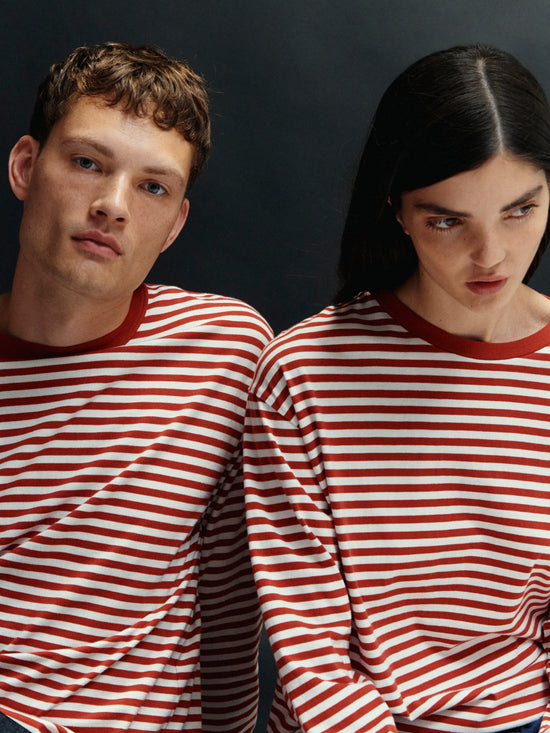 Emilio red-striped long-sleeve t-shirt