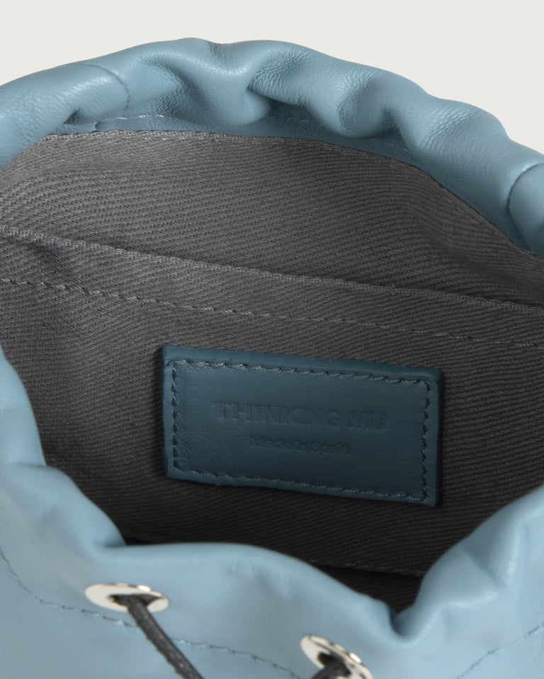 Bolso magnesera azul piel Grip sostenible silueta - 5