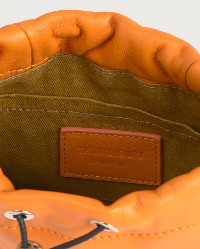 Bolso magnesera naranja piel Grip sostenible silueta - 5
