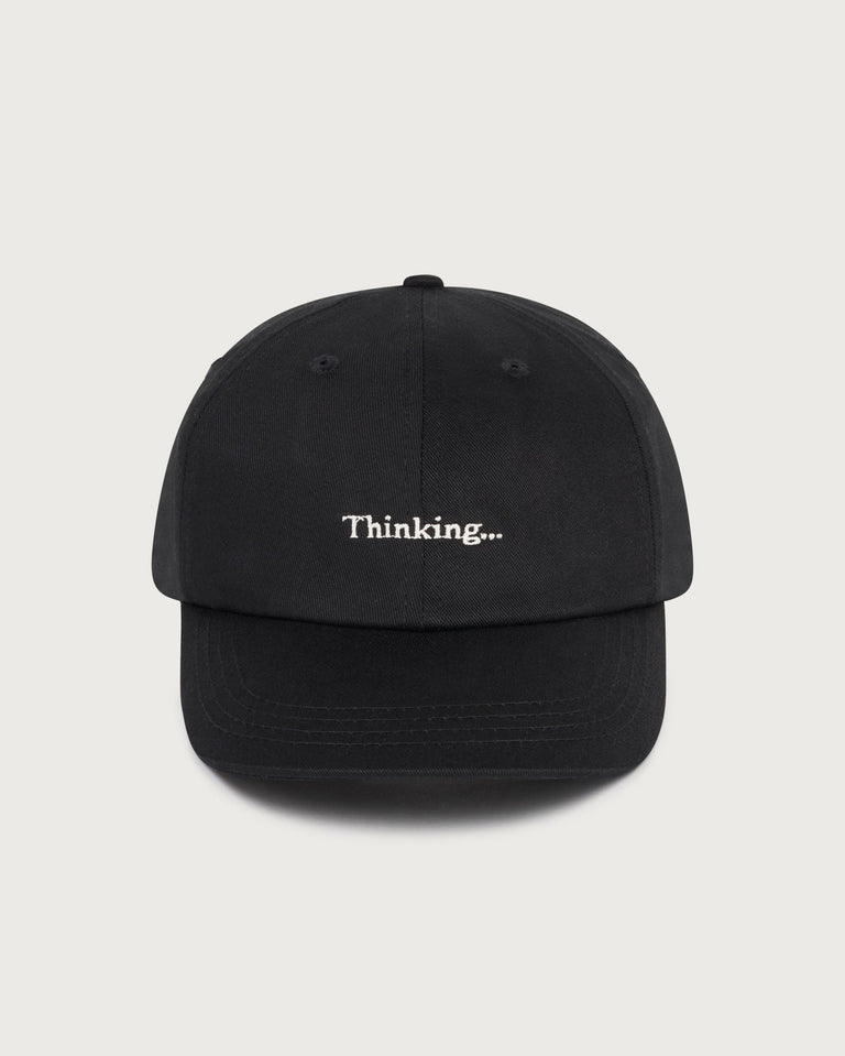 Gorra negra Thinking Chris sostenible  - silueta 1