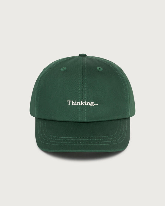 Gorra verde Thinking Chris sostenible  - silueta 1