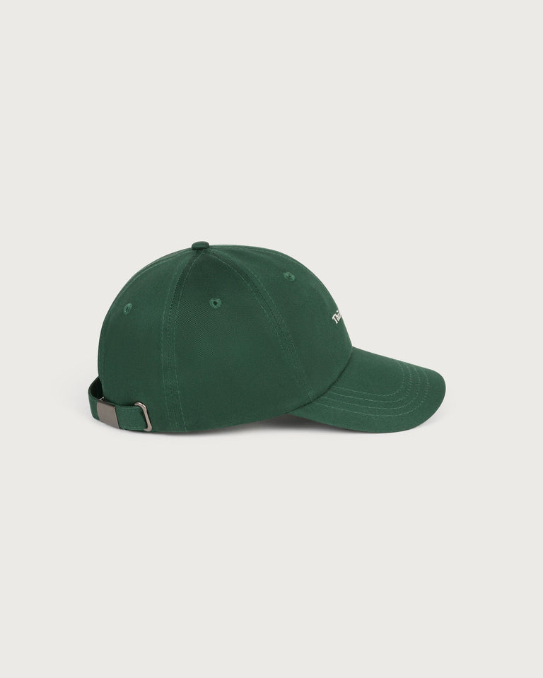 Gorra verde Thinking Chris sostenible  - silueta 2