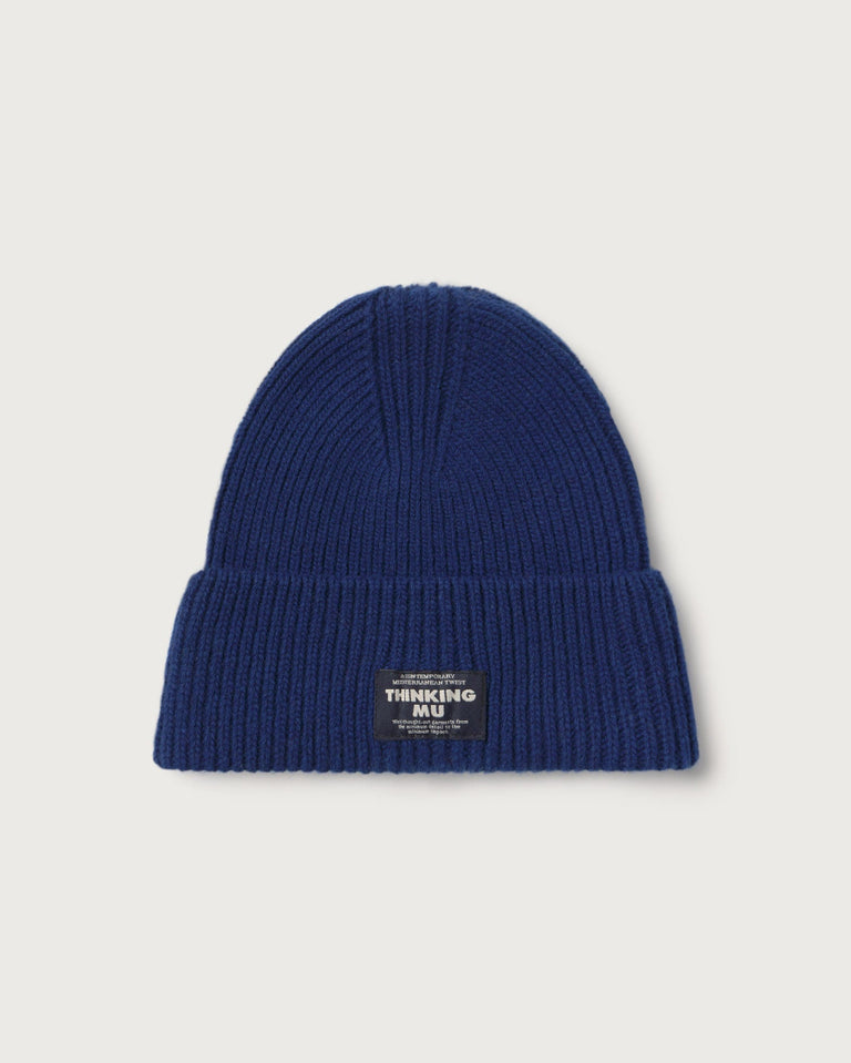 Gorro lana azul Amor sostenible silueta - 1