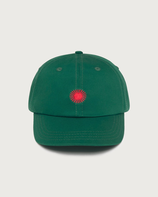 Gorra verde oscura contraste Chris sostenible - silueta 2
