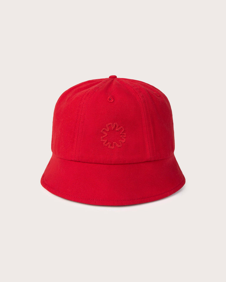 Gorro bucket rojo Norfeu sostenible silueta - 1